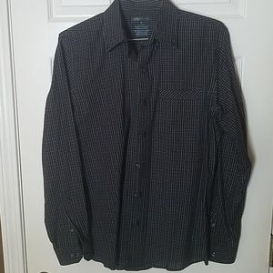 Van Heusen checkered black shirt